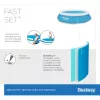 Bestway Fast Set ümmargune täispuhutav basseinikomplekt 3,05 m x 66 cm, 3200 L, Täispuhutav bassein, Laps ja täiskasvanu, Sinine, Valge, 9,26 kg