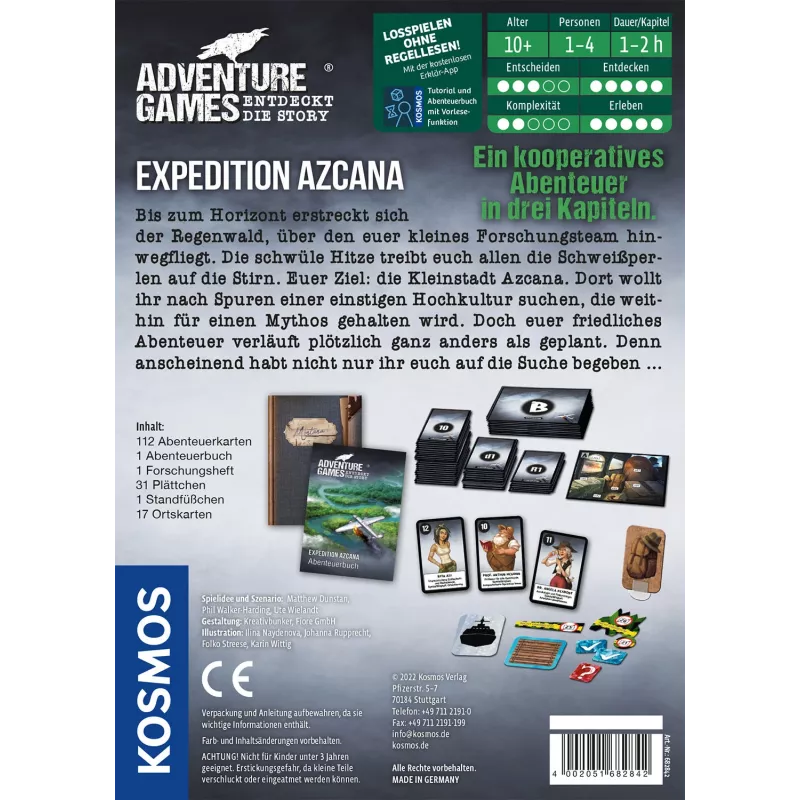 Kosmos Adventure Games - Expedition Azcana lauamäng Reis/seiklus