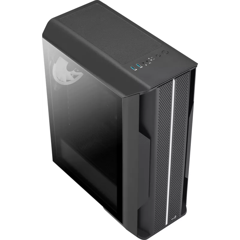 Aerocool SPLINTER DUO ATX mängukorpus 3x ARGB 12 cm ventilaatorit + eesmine võrk