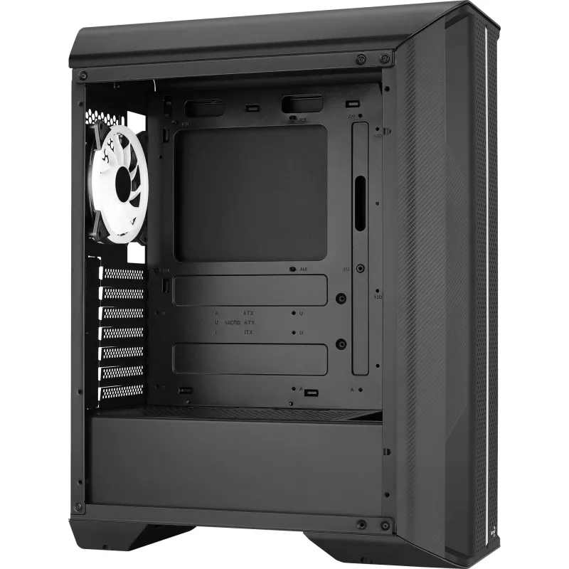 Aerocool SPLINTER DUO ATX mängukorpus 3x ARGB 12 cm ventilaatorit + eesmine võrk