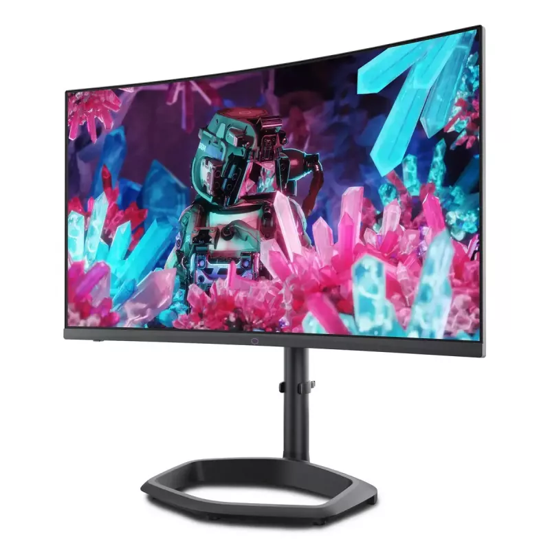 27-tolline Cooler Master GM27QP mängumonitor — QHD VA kumer paneel, 240 Hz, Adaptive Sync, must