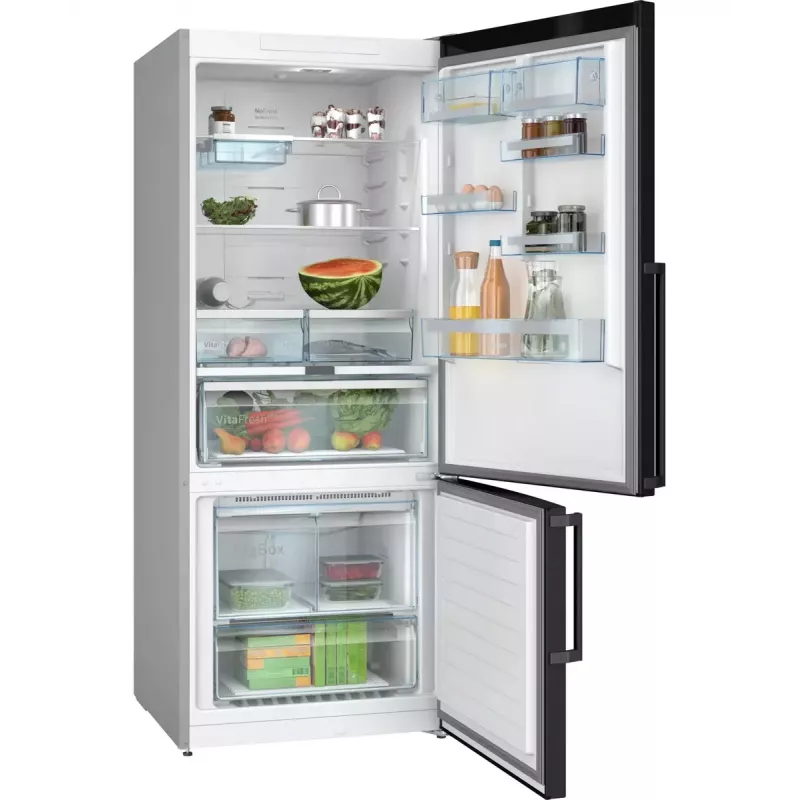 Bosch Serie 6 KGN76AXDR külmik-sügavkülmik Eraldiseisev 526 l Must