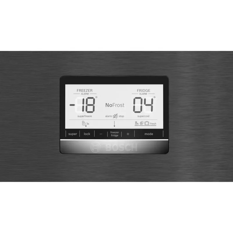 Bosch Serie 6 KGN76AXDR külmik-sügavkülmik Eraldiseisev 526 l Must