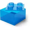 Hoiukarp Room Copenhagen LEGO Storage Brick 4 Top Lid Glitter — sinine/läbipaistev