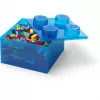 Hoiukarp Room Copenhagen LEGO Storage Brick 4 Top Lid Glitter — sinine/läbipaistev