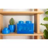 Hoiukarp Room Copenhagen LEGO Storage Brick 4 Top Lid Glitter — sinine/läbipaistev