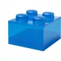 Hoiukarp Room Copenhagen LEGO Storage Brick 4 Top Lid Glitter — sinine/läbipaistev