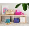 Hoiukarp Room Copenhagen LEGO Storage Brick 4 Top Lid Glitter — lilla/läbipaistev