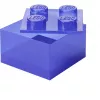 Hoiukarp Room Copenhagen LEGO Storage Brick 4 Top Lid Glitter — lilla/läbipaistev