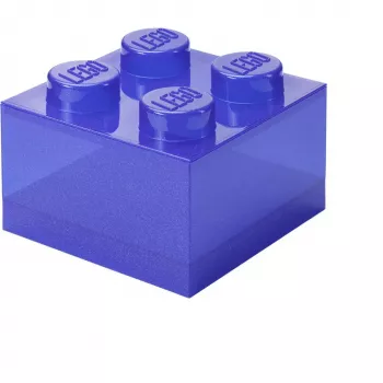 Hoiukarp Room Copenhagen LEGO Storage Brick 4 Top Lid Glitter — lilla/läbipaistev