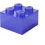 Hoiukarp Room Copenhagen LEGO Storage Brick 4 Top Lid Glitter — lilla/läbipaistev