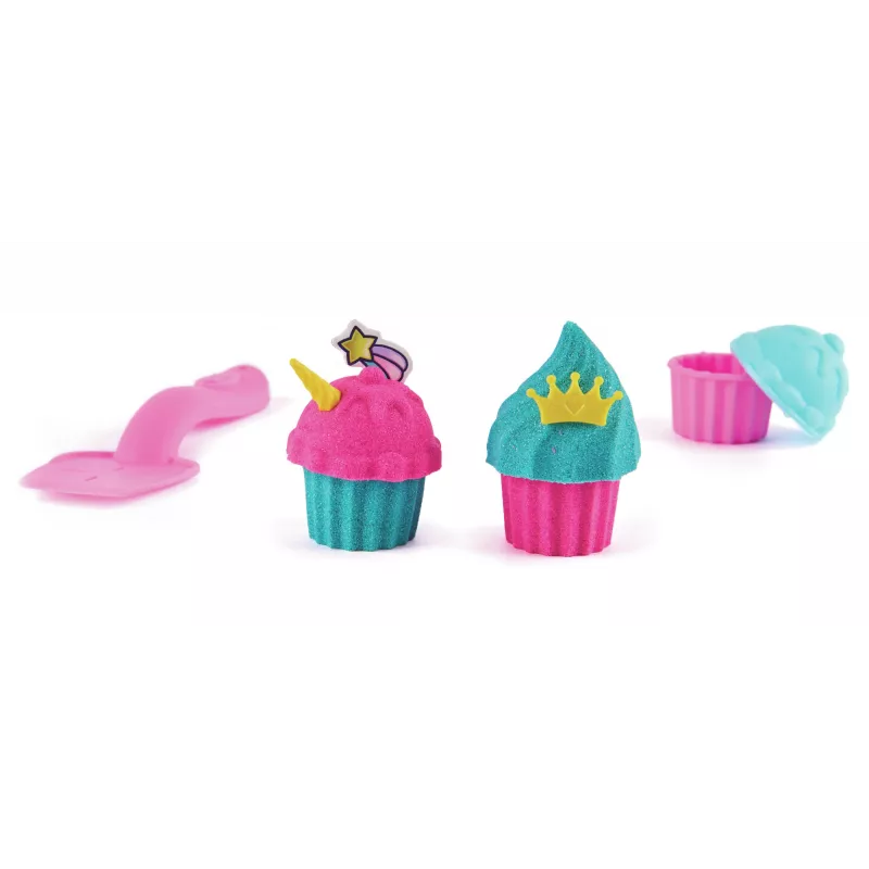 Kinetic Sand Shimmer, Unicorn Bake Shoppe Playset, 16oz (Shimmer Teal and Pink Neon), 8 Unicorn Tools, Sensoorsed mänguasjad lastele alates 3. eluaastast