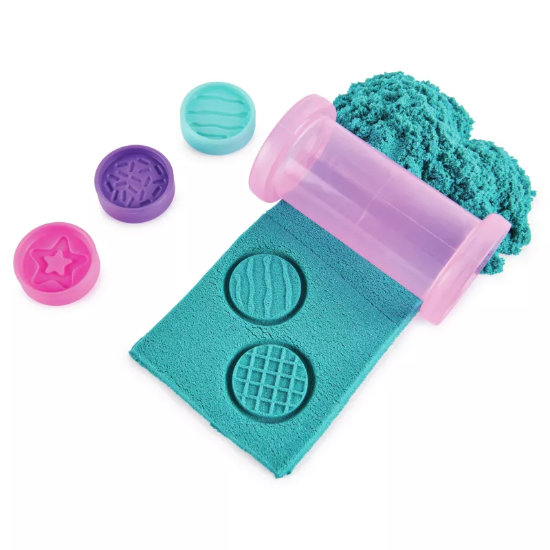 Kinetic Sand Shimmer, Unicorn Bake Shoppe Playset, 16oz (Shimmer Teal and Pink Neon), 8 Unicorn Tools, Sensoorsed mänguasjad lastele alates 3. eluaastast