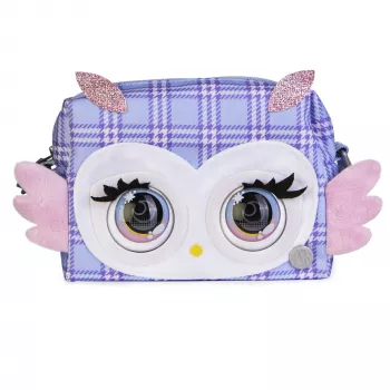 Purse Pets, Print Perfect Hoot Couture Owl, interaktiivne lemmikloomamänguasi ja käekott enam kui 30 heli ja reaktsiooniga, mänguasjad tüdrukutele alates 5. eluaastast