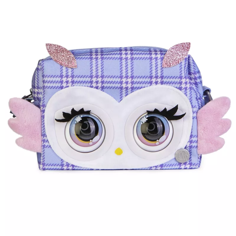 Purse Pets, Print Perfect Hoot Couture Owl, interaktiivne lemmikloomamänguasi ja käekott enam kui 30 heli ja reaktsiooniga, mänguasjad tüdrukutele alates 5. eluaastast