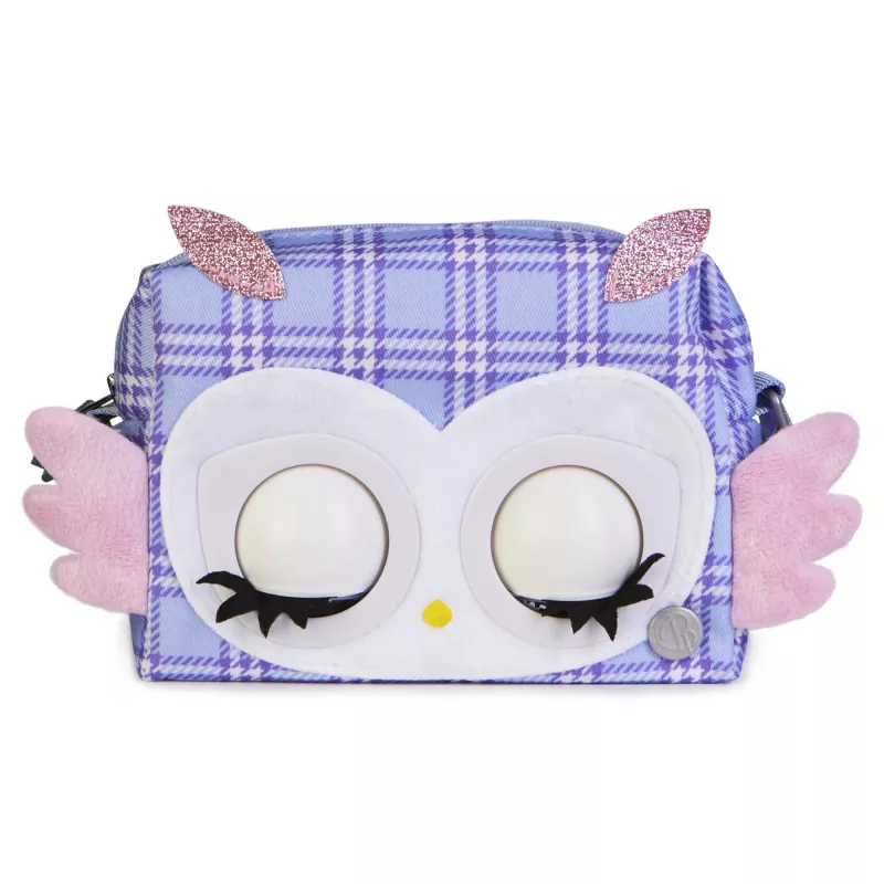 Purse Pets, Print Perfect Hoot Couture Owl, interaktiivne lemmikloomamänguasi ja käekott enam kui 30 heli ja reaktsiooniga, mänguasjad tüdrukutele alates 5. eluaastast