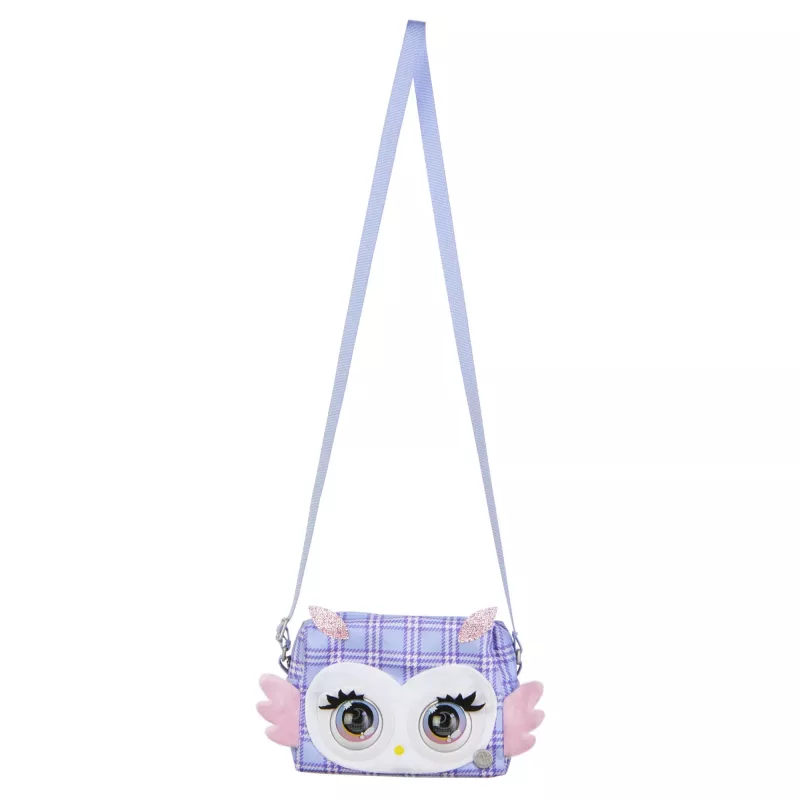 Purse Pets, Print Perfect Hoot Couture Owl, interaktiivne lemmikloomamänguasi ja käekott enam kui 30 heli ja reaktsiooniga, mänguasjad tüdrukutele alates 5. eluaastast