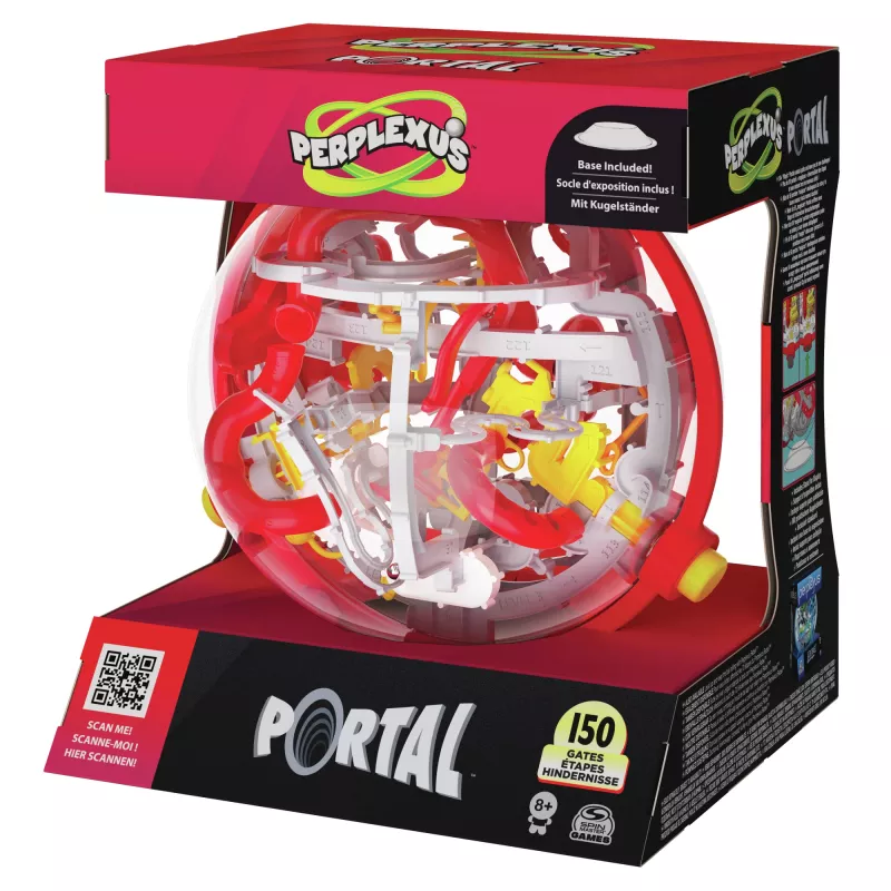 Games Perplexus Portal, 3D puslekuuli labürint, vingerdusmänguasjad, laste reisipusle, vingerduspall 150 takistusega, täiskasvanutele ja lastele alates 8. eluaastast