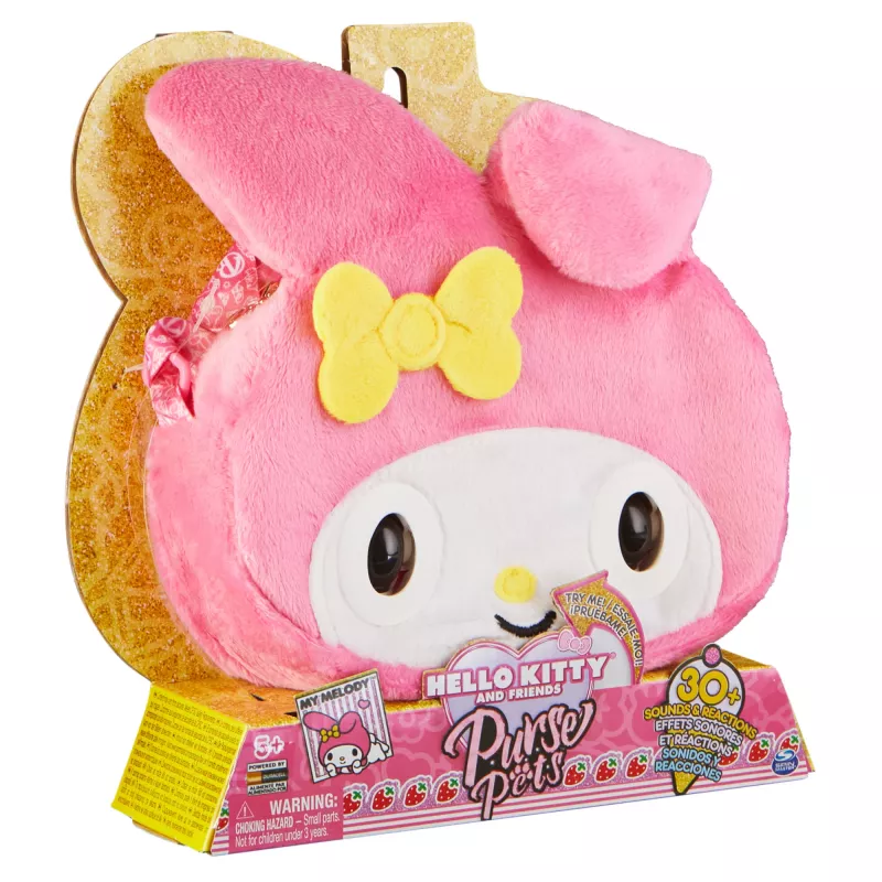 Purse Pets, Sanrio Hello Kitty ja sõbrad, My Melody interaktiivne lemmikloomamänguasi ja käekott enam kui 30 heli ja reaktsiooniga, laste mänguasjad tüdrukutele