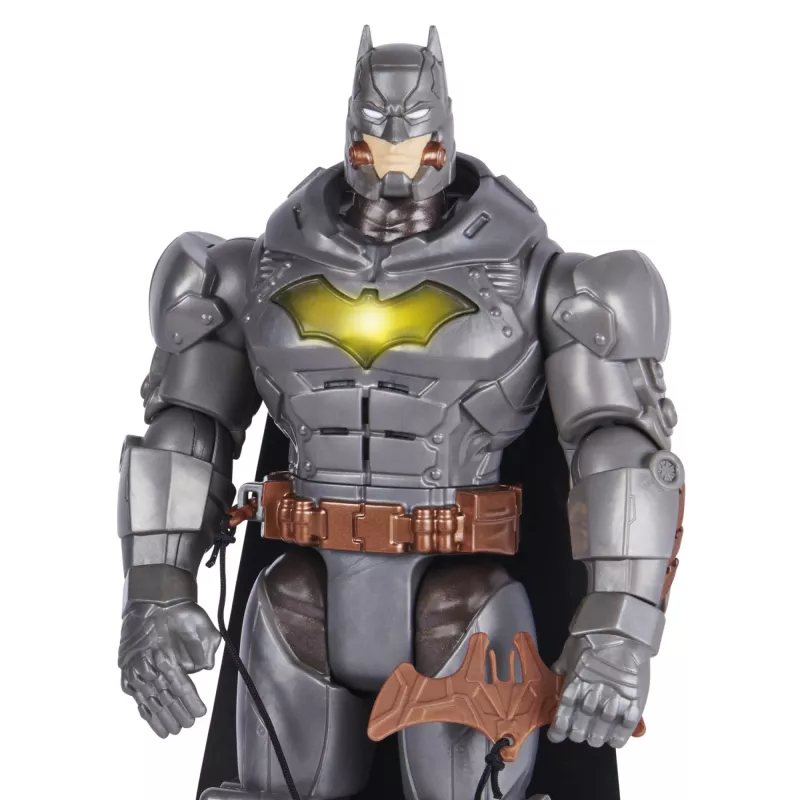 DC Comics , Battle Strike Batman 12-tolline märulifiguur, 5 aksessuaari, 20+ heli, kogutavad laste mänguasjad poistele ja tüdrukutele alates 3. eluaastast