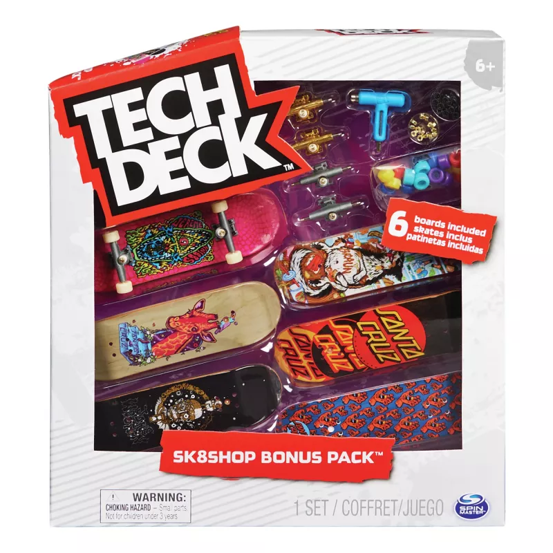 Tech Deck, Sk8shop Fingerboardi boonuspakett, kogutavad ja kohandatavad minirulad (stiilid võivad erineda)