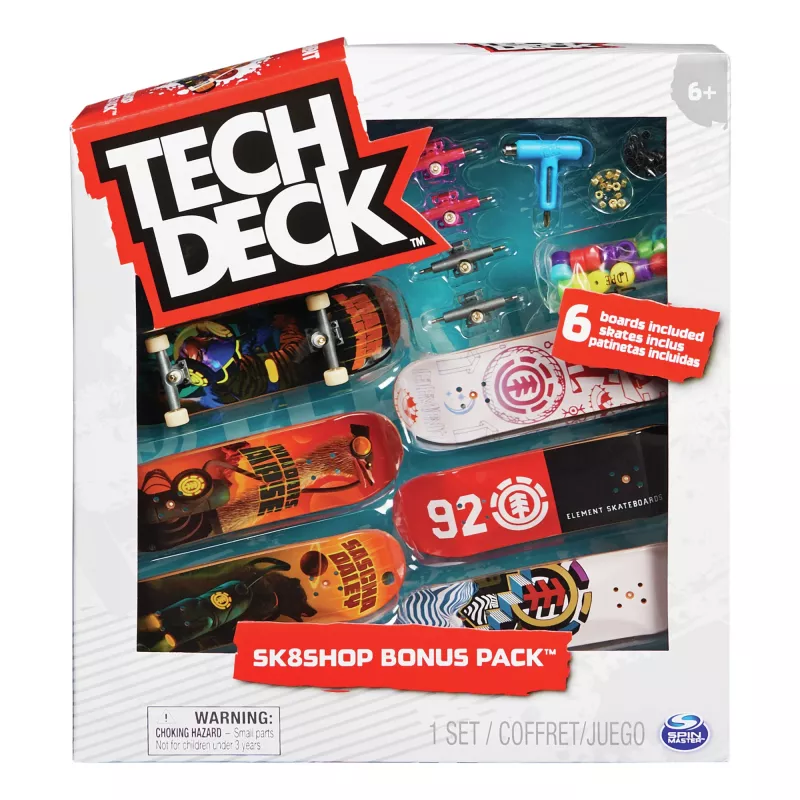 Tech Deck, Sk8shop Fingerboardi boonuspakett, kogutavad ja kohandatavad minirulad (stiilid võivad erineda)