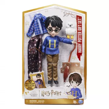 Wizarding World Harry Potter, 8-tolline Harry Potteri nuku kingikomplekt nähtamatust muutva keebiga ja 5 nuku aksessuaariga, laste mänguasjad alates 6. eluaastast