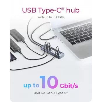 USB-jaotur icybox IB-HUB1450-C31 — 10 porti, USB 3.2