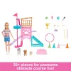 Barbie and Stacie to the Rescue kutsikate mänguväljaku komplekt nuku, 3 koerafiguuri ja aksessuaaridega