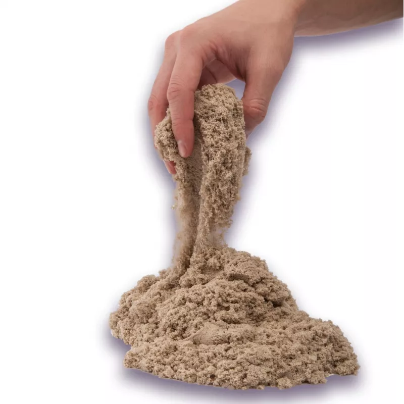 Kinetic Sand, 2 lb pruun mänguliiv, vormitavad sensoorsed mänguasjad lastele, taassuletav kott (pakend võib erineda), alates 3. eluaastast