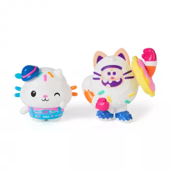 Gabby nukumaja: Film, Cakey Cat ja Cookie Bobby, mängufiguuride komplekt 2 tarvikuga, laste mänguasjad tüdrukutele ja poistele alates 3. eluaastast