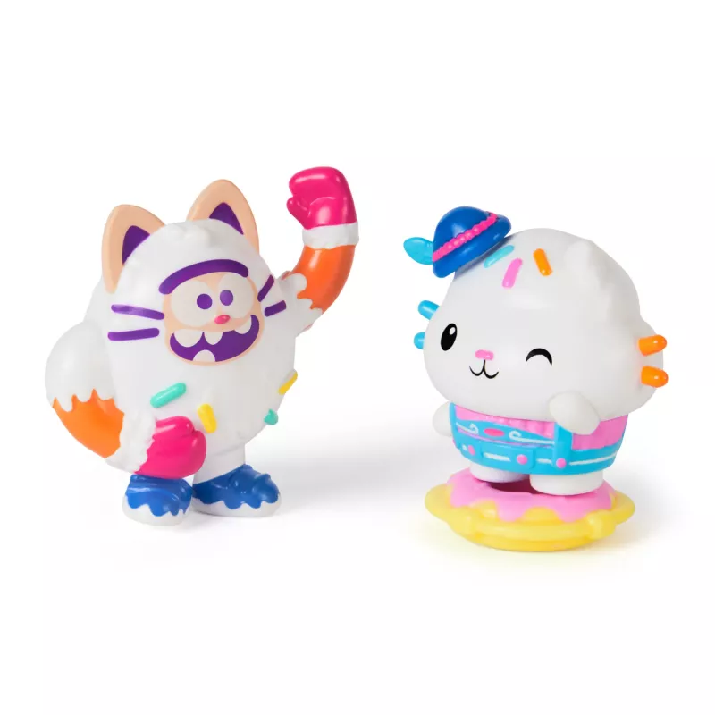 Gabby nukumaja: Film, Cakey Cat ja Cookie Bobby, mängufiguuride komplekt 2 tarvikuga, laste mänguasjad tüdrukutele ja poistele alates 3. eluaastast