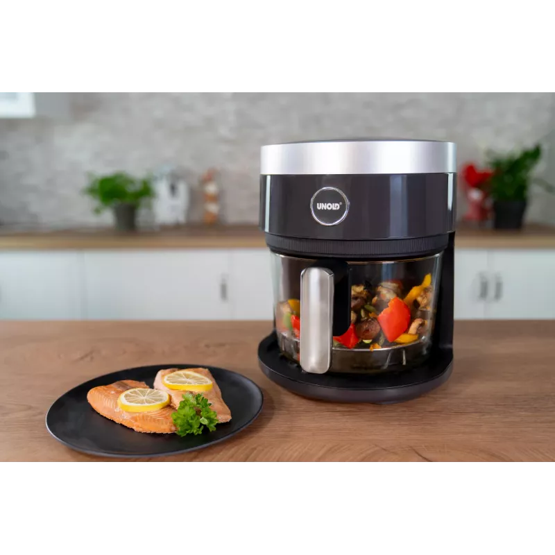 Unold 58695 fritüür Üksik 3,5 L Eraldiseisev 1200 W Kuumaõhufritüür Must