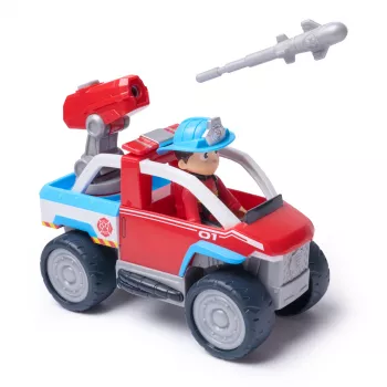 Mängusõiduk Spin Master Paw Patrol Fire Rescue Ryderi päästeauto droonilaskuri ja Ryderi figuuriga