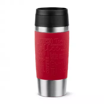 EMSA Travel Mug Classic N2020400 reisikruus 360 ml Must, Punane, Roostevaba teras