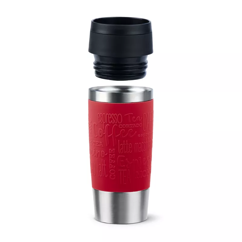 EMSA Travel Mug Classic N2020400 reisikruus 360 ml Must, Punane, Roostevaba teras