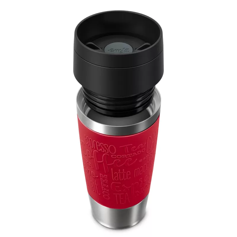 EMSA Travel Mug Classic N2020400 reisikruus 360 ml Must, Punane, Roostevaba teras