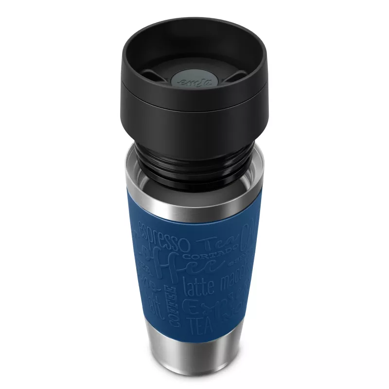 EMSA Travel Mug Classic N2020300 reisikruus 360 ml Must, Sinine, Roostevaba teras Roostevaba teras