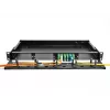 DeLOCK 19-tolline fiiberoptiline HD patch-paneel 1U must metallist rack-kinnitus
