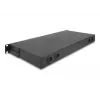 DeLOCK 19-tolline fiiberoptiline HD patch-paneel 1U must metallist rack-kinnitus
