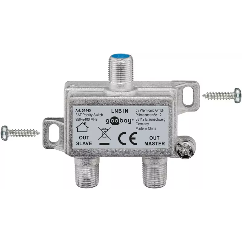 Kaablijagur Goobay SAT Priority Splitter