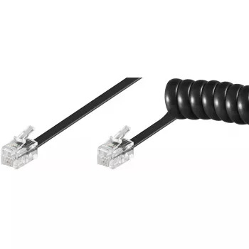Spiraalkaabel Goobay Telefonitoru 4m RJ-10 RJ-10