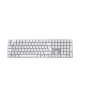 CHERRY KC 200 MX klaviatuur universaalne USB QWERTZ saksa hõbedane, valge