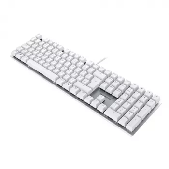 CHERRY KC 200 MX klaviatuur universaalne USB QWERTZ saksa hõbedane, valge