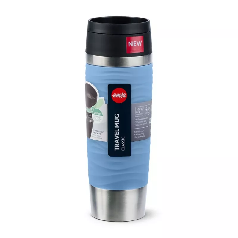 EMSA Travel Mug Waves Grande 500 ml Sinine, Roostevaba teras