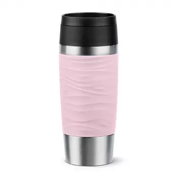 EMSA Travel Mug Waves 360 ml roosa roostevabast terasest reisikruus