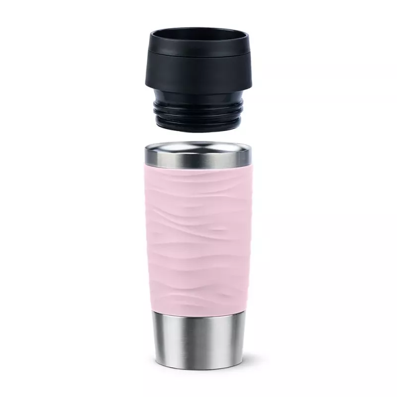 EMSA Travel Mug Waves 360 ml roosa roostevabast terasest reisikruus
