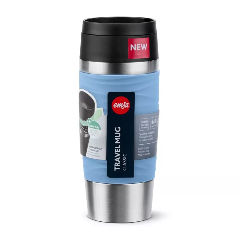 Reisitass EMSA N20213 helesinine, roostevaba teras, 0,36 L, vaakumisoleeritud