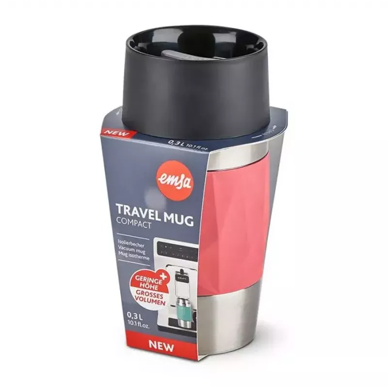 EMSA N21604 0,3 l termokruus, korallpunane, roostevaba teras