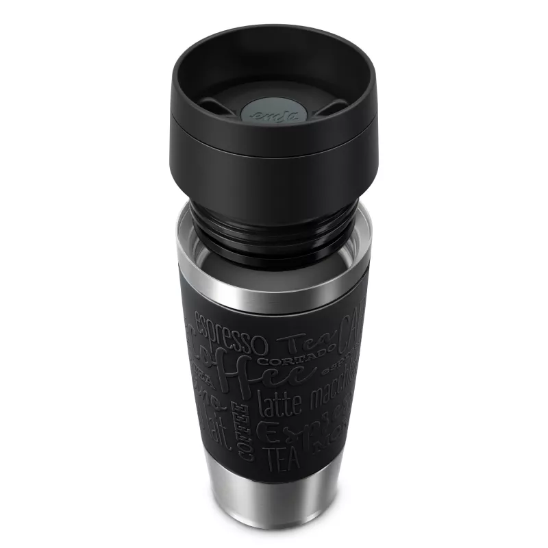 EMSA Travel Mug Classic N2020200 reisikruus 360 ml Must, Roostevaba teras Roostevaba teras